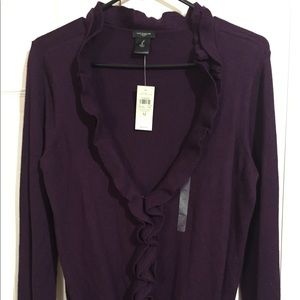 NWT Ann Taylor Purple Sweater